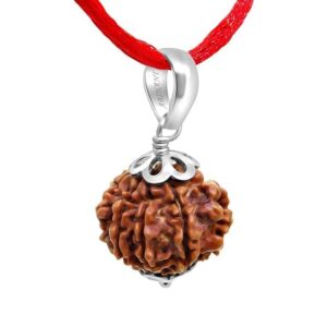Arihant Gems & Jewels® 8 Mukhi Nepali Rudraksha Pendent | Natural & Certified | Astrological Benefits | Unisex | Positive Energy for Men & Women