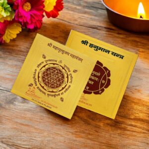 Achleshwar Parivar Raksha Yantra Combo (Shri Hanumaan Yantra + Shri Mahamrityunjay Yantra) Shield Your Home and Loved Ones from Negativity 3X3